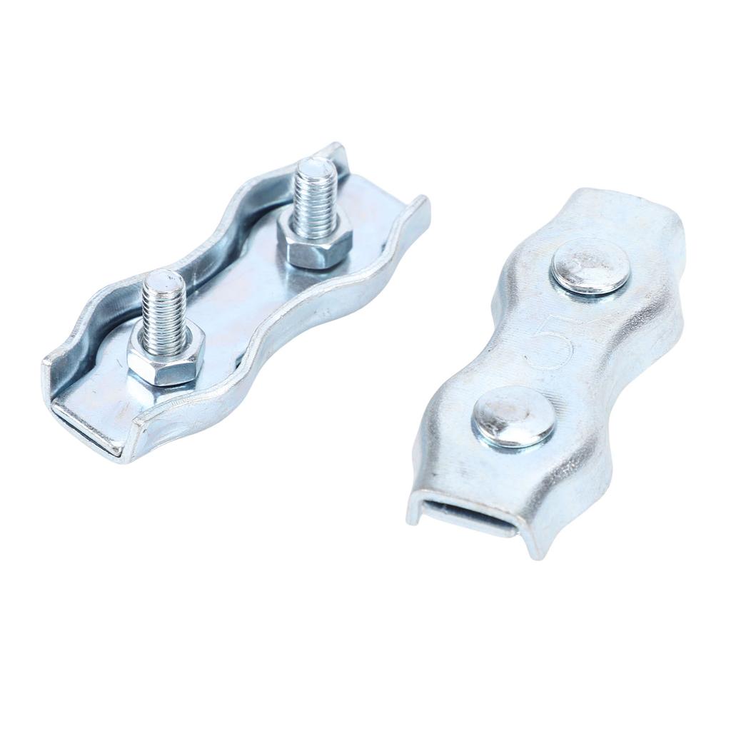 25PCS M5 PE Rope Connectors with 2 Silicone Copper Wires Galvanized Steel Polyethylene Cord Connector for Electric