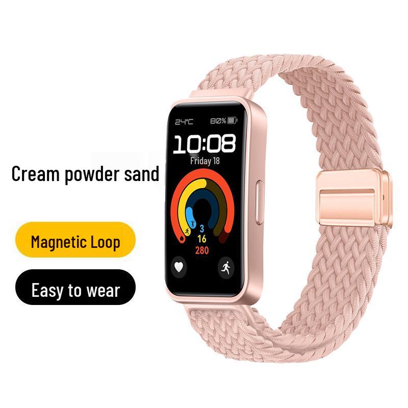 Huawei Band 10 Nylon Woven Strap with Magnetic Buckle for Smart Band 8/9