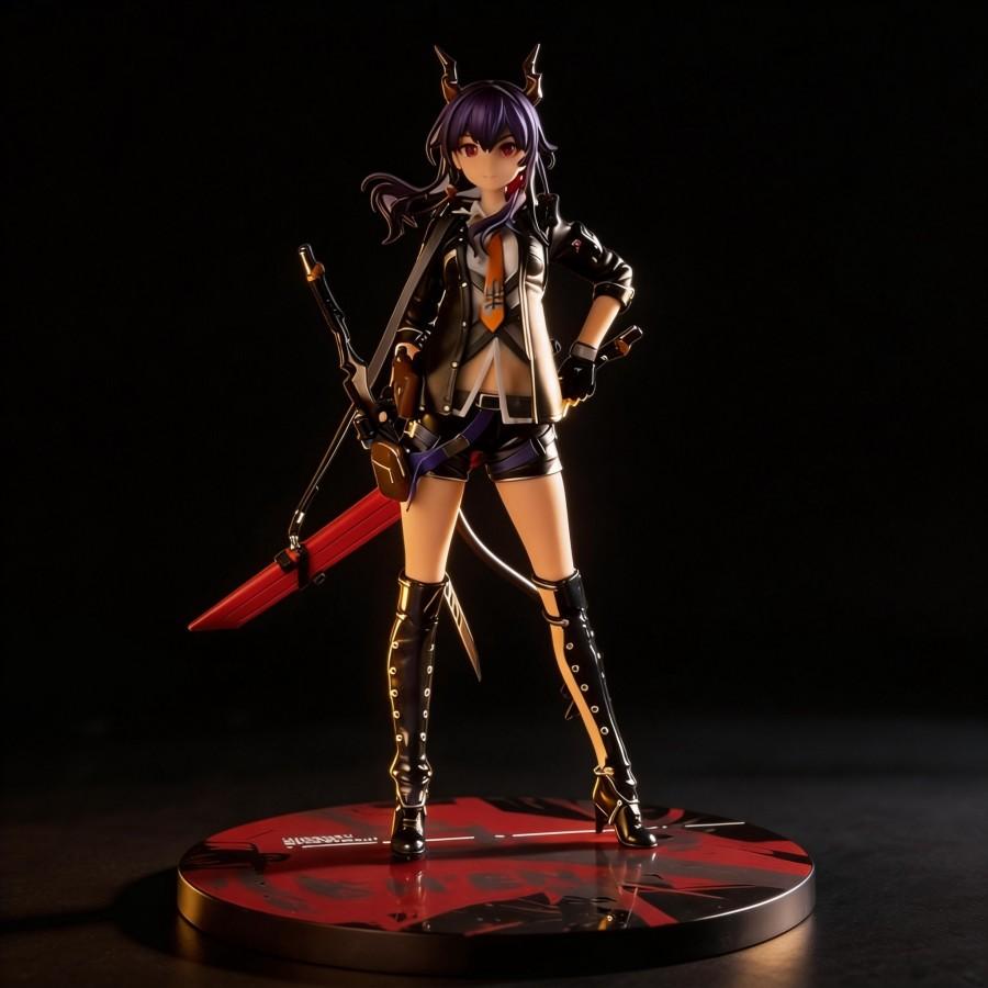 Anime Arknights Chen Action Figure Collectible Model Toy 26cm, High Quality, Detailed Craftsmanship