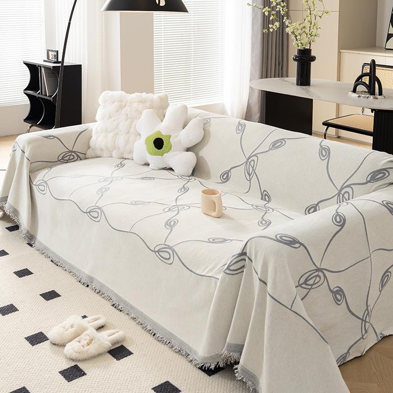 Sofa Towel Full Cover Cloth Ins Chenille Camping Blanket Sofa Cushion Cover Towel Four Seasons Universal All-inclusive Sofa Cover