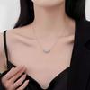 D Vvs1 Moissanite Necklace for Women Wedding Fine Jewelry with Certificates 925 Sterling Silver Plated 18K White Gold Necklace