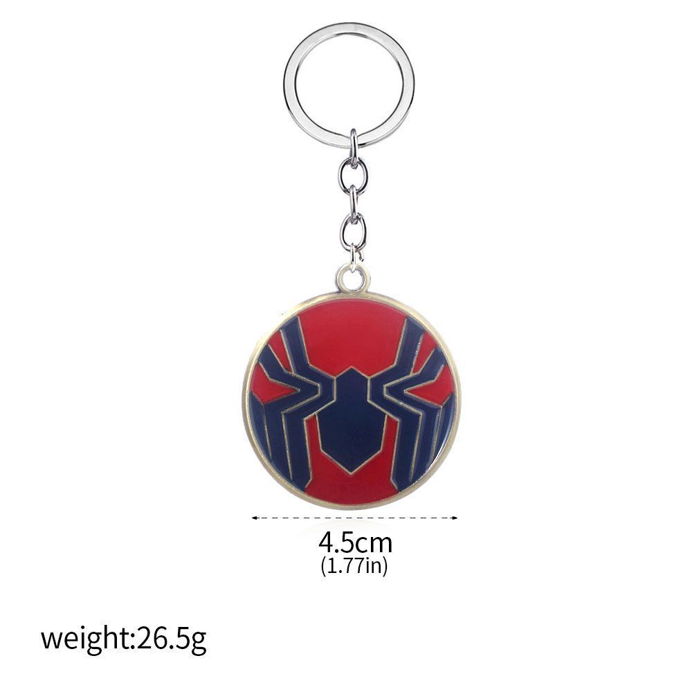 Movie Rotatable Spider Blade Keychain Creative Spider Keyring Cosplay Props Handsome for Men Women Backpack Jewelry