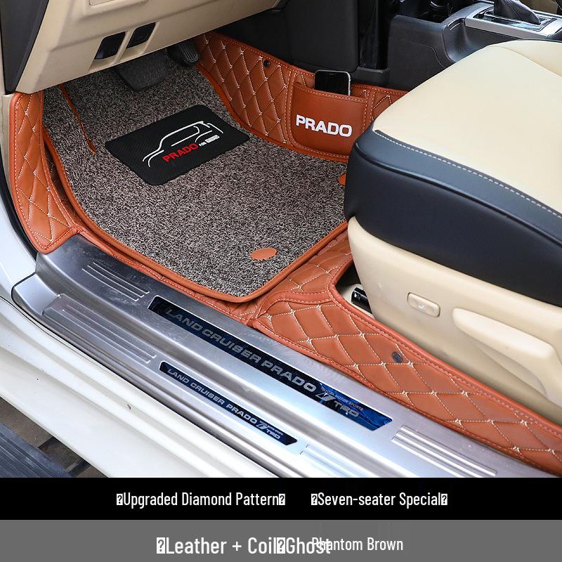 Prado 2700 Middle East Version 7-Seat Leather Floor Mats for Land Cruiser Interior Modification