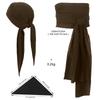 Set di Bandane da Pirata Sciarpa Cotone Vintage Fascia per la Testa Fascia per la Vita Essenziale per Halloween Cosplay