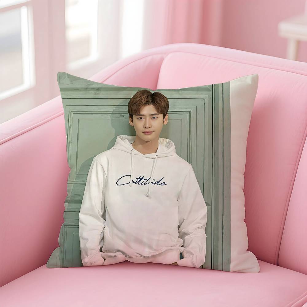 Actor L-Lee Jong S-Suk Pillow Case Pattern Printed Pillowcase For Living Room Sofa Cushion Cover & Bedroom Decor