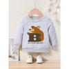 Spring/Autumn Cartoon Print Round Neck Sweatshirt Sportswear
