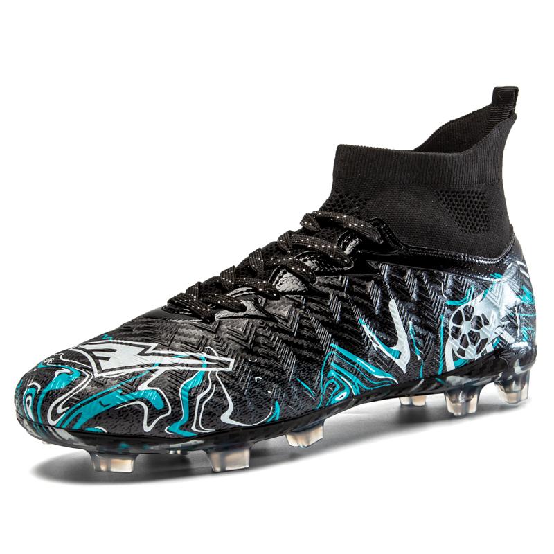 

New Soccer Shoes for Men Sneaker Boy Cozy Society Resistant Top Quality Football Shoes Long Spikes Children Football Boots for s 34