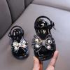 Scarpe da ballo da bambina estive, stile lady, cartone animato, principessa, neonato, studentessa, taglia piccola/media/grande, strass, sandali, scarpe singole in pelle