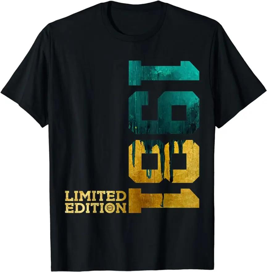Vintage Chic Men's 42-Year Classic T-Shirt Limited Edition Summer Birthday Gift for 1981 Custom Printed T-Shirt Men Clothing