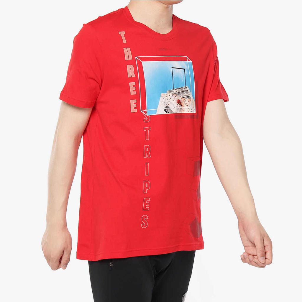 adidas Neo T Shirt Men's Light Scarlet EJ7068