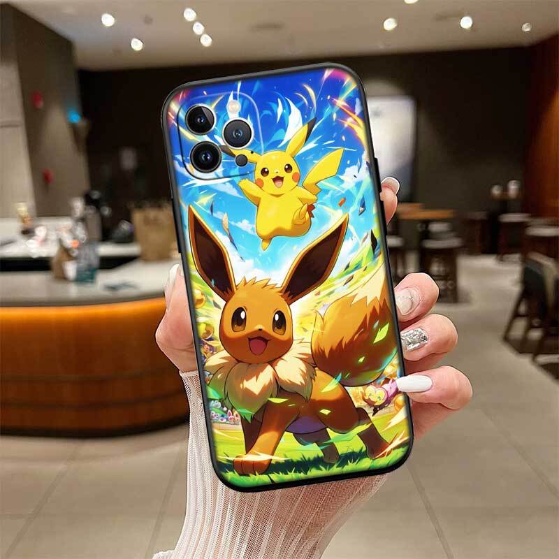 Cute Pokemon Phone Case for Samsung S20 S21 S21S S22 S23 S24 FE Ultra Plus Lite F06 F16 M06 M16 M56 A07 A17 A36 A37 A55 A57