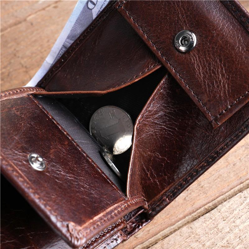 Мужской кошелек складной большой емкости с отделением для нескольких карт может хранить — фото 7