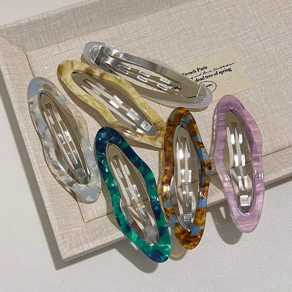 Acetate Hair Clips Metal Clasp Hair Barrettes Fashion Bangs Clips  Bangs Styling
