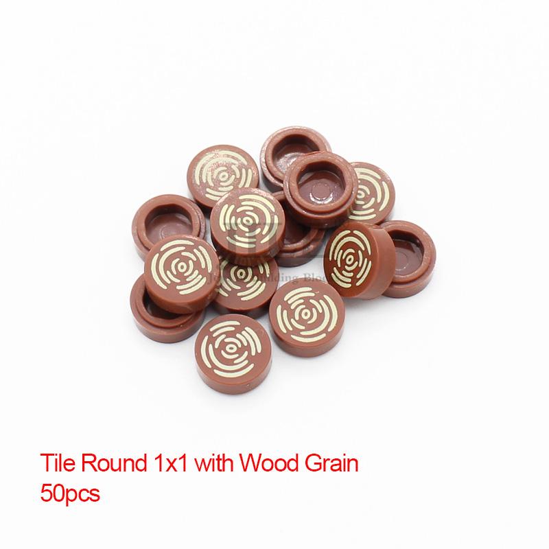 

50 шт. Плитка Moc 1x4 1x3 Планшет с рисунком под дерево Полосы опасности DIY Строительные блоки Кирпичи Совместимые с 2431 63864