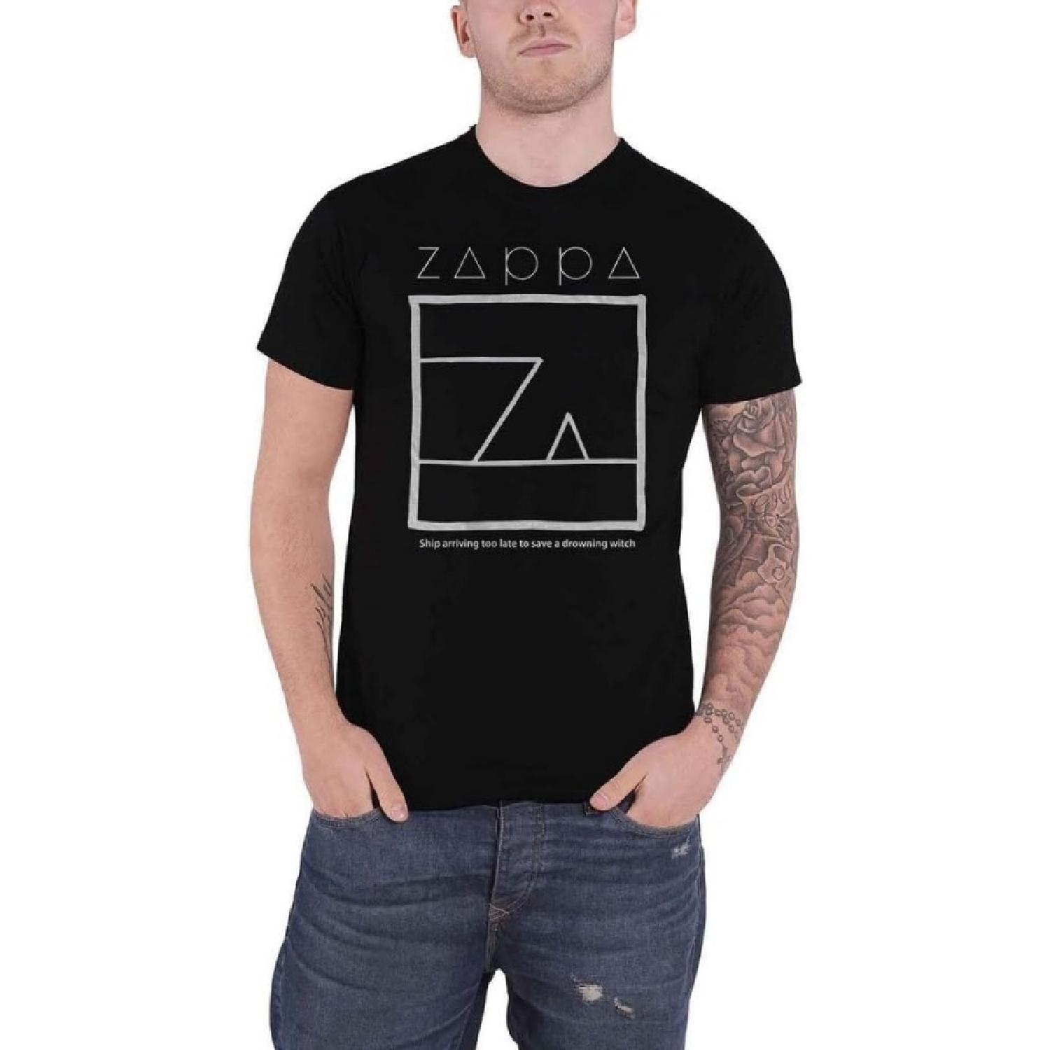 Frank Zappa Men s Drowning Witch Slim Fit T-Shirt Black XXXXXL разноцветный