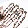 All-match Waist Rope Rhinestone Braided Tassel Belt Ethnic Style Belts Women Waist Chain Bohemian