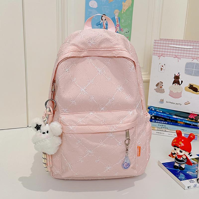 Japanese Ins Niche Schoolbag Female Junior High School Student Cute Small Fresh Computer Backpack High Value College Student Backpack