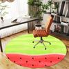 1pc Watermelon Seeds Round Chair mat office Area Rug - Non-Slip, Floor Mat for Office, Bedroom, Ideal home decor gift c0112146