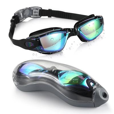 Gafas de Natación para Hombre Mujer Gafas de Natación Antivaho Protección UV Impermeables Silicona Ajustables Adultos Piscina Buceo Gafas