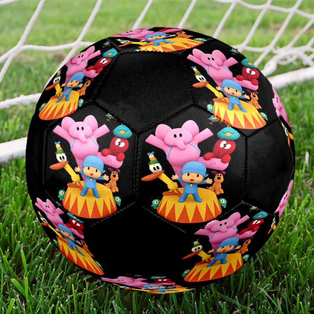 Pocoyo Theme Size 5 Soccer Ball, Suitable for Both Indoor and Outdoor Matches, a Gift Suitable for Everyone.