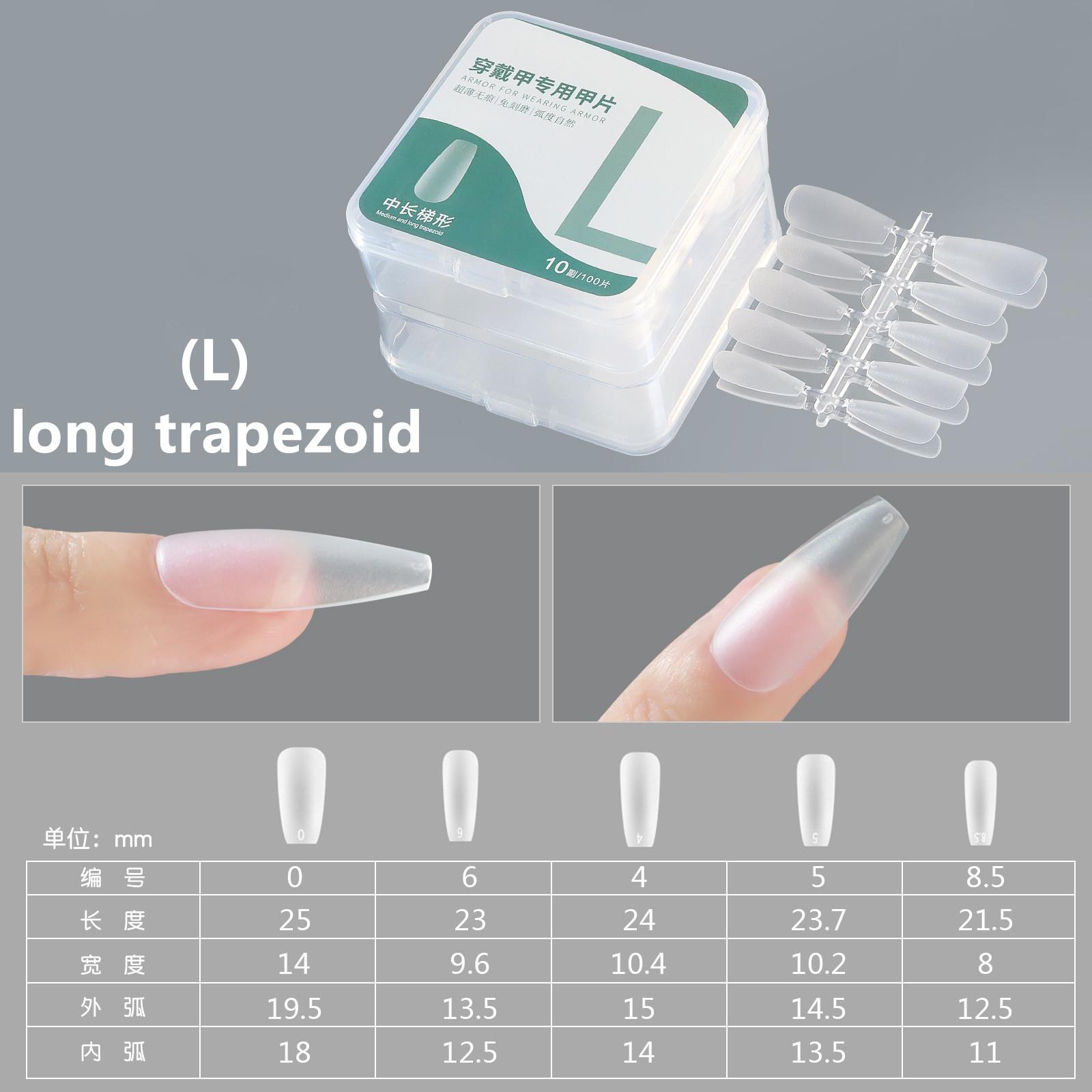 

Специальные детали для маникюра без гравировки и шлифовки, ультратонкие бесшовные накладные ногти для маникюра, 100 шт. L