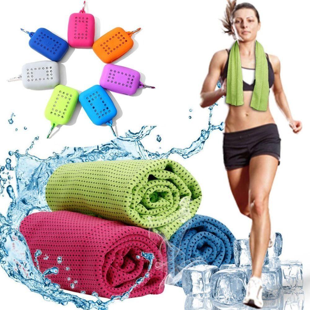 Durable Polyester Cooling Towel Silica Gel Quick Dry Quick Dry Towel Absorbent Microfiber Fitness Towel Summer