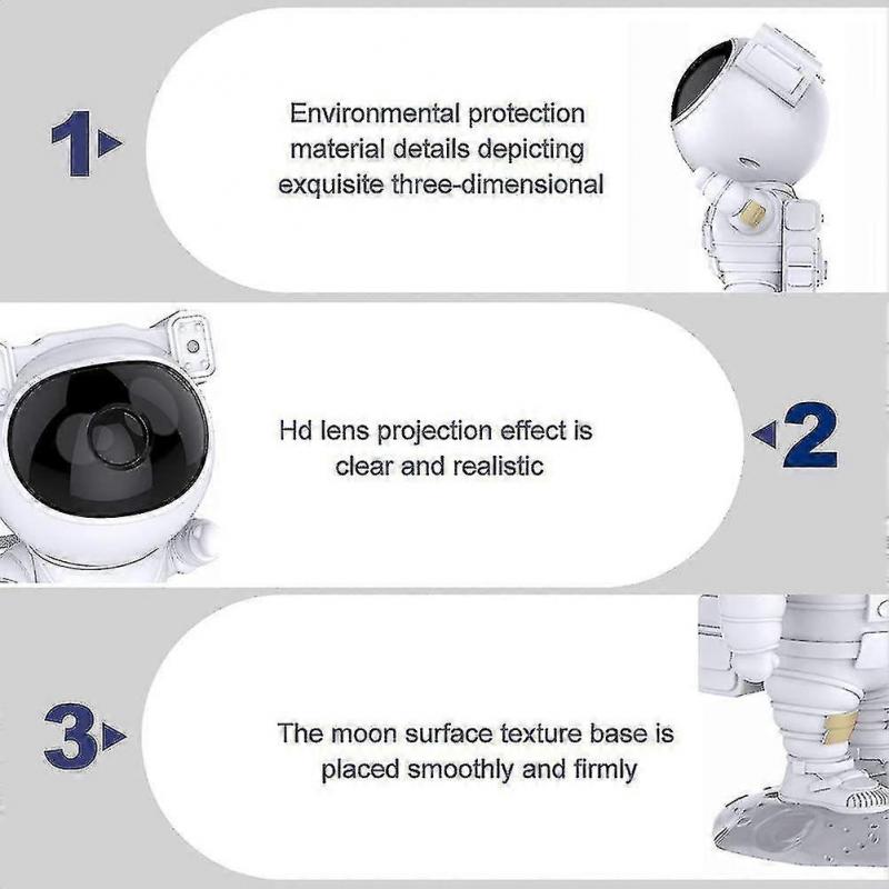 Astronaut Star Projector Light, Adults Kids Night Light With Remote Control