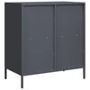Vidaxl Szafka, Antracytowa, 68X39X73,5 Cm, Stal Walcowana Na Zimno