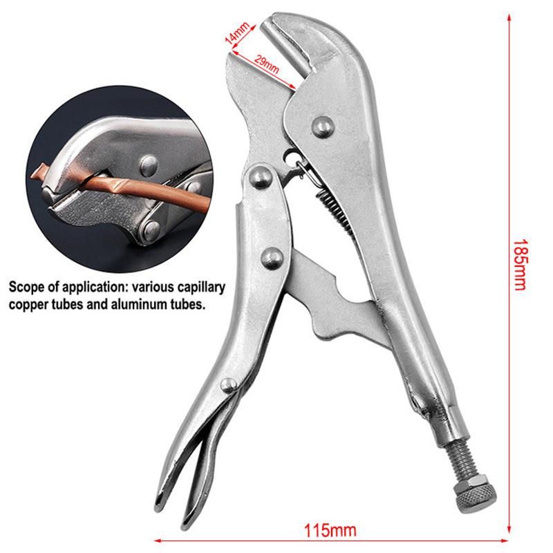 Locking Pinch Off Pliers Crimping Tool Refrigeration For Sealing Cutter Fridge Copper Pipe Tube Aluminum Sealer Cooling System
