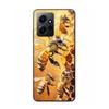 Bienen und Honig in der Waben-Handyhülle Für Redmi 12 13C 12C 15C 9 10 10C Note 13 Pro Plus 14 15 Pro 9T 9C 9A TPU Weiche Hülle