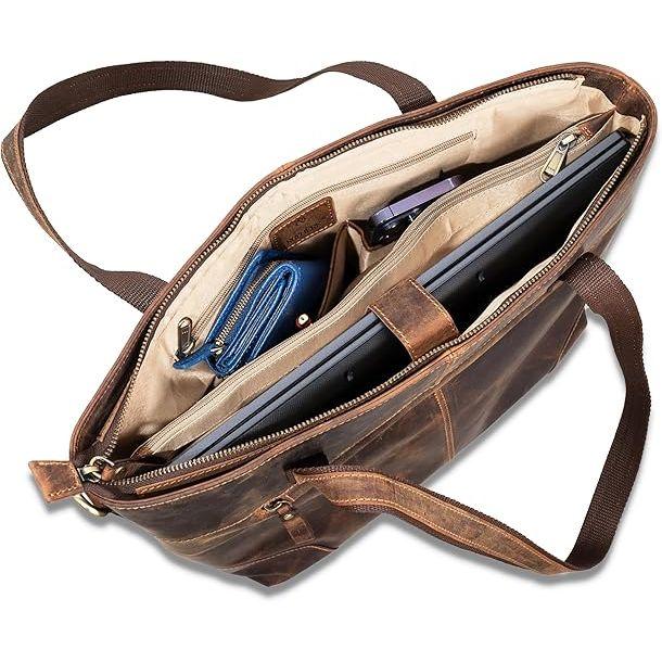 Kožená nákupní taška pro ženy se zipem - Prémiová kožená kabelka se stylovým designem pro každý den, na cestování, plážová taška s popruhy