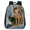 Howling Wolf Backpack for Boys Girls Cute Animals Kindergarten Bags The Wolfpack Schoolbag Kids Back To School Mochila
