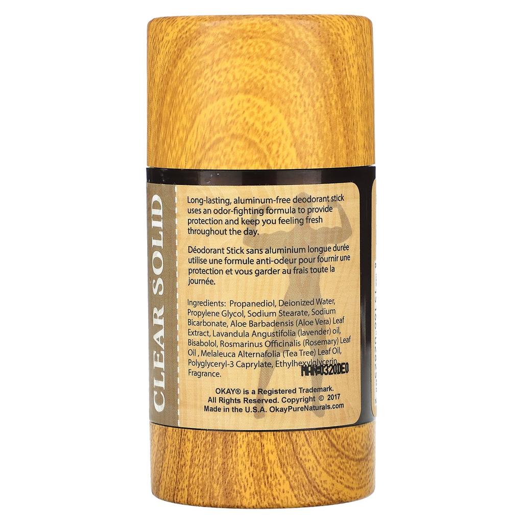 Okay Pure Naturals, Aluminum-Free Deodorant for Men, Natural Fresh, 3 oz (85 g)