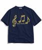 NP STUDIO Sound Note Oversized Short Sleeve T-Shirt [ 2 Colors ]