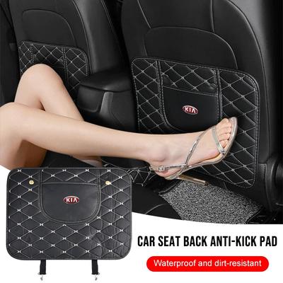 Auto Anti-Kick-Pad Innen Leder Auto Sitzrücken Schutzpolster Kratzfest Für Sportage Ceed Rio 3 Picanto Proceed Gt Stinger 4 K7