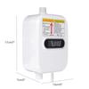 10A Electric Tankless Mini Instant Hot Water Heater Kitchen Faucet Tap Heating 3 Seconds Instant Heating LCD Display 3500W