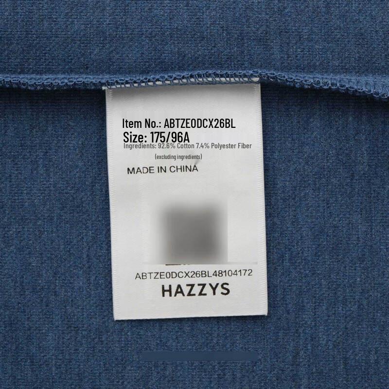 HAZZYS Men's Long-Sleeve Pique Polo Shirt