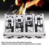 Asixxsix Ponte de Guitarra Ajustável para Baixo com Parafusos e Hexagonal de Liga de Zinco para Substituir Cavaletes de Latão Danificados em Pontes de Baixos Jazz e Baixos Elétricos,