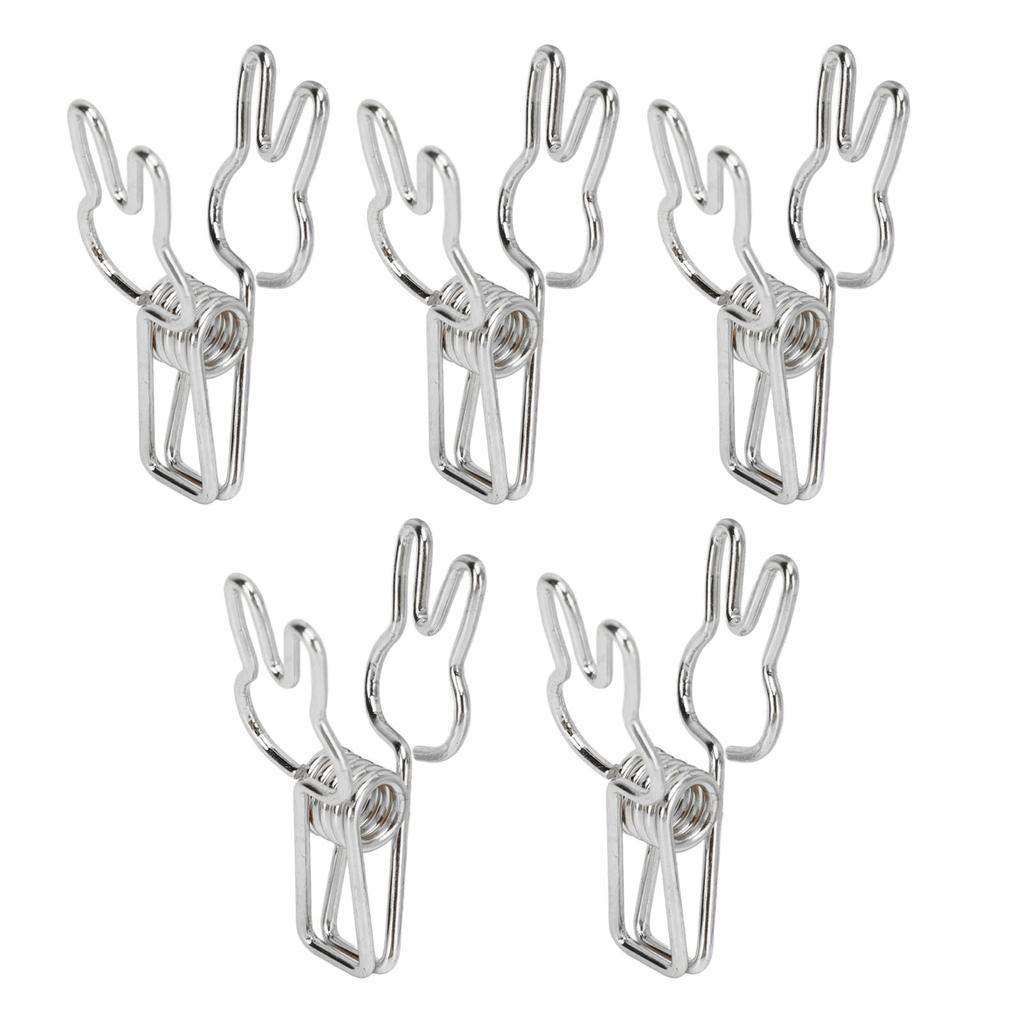 100pcs   Clips Cute Cartoon   Shape Metal Hollowed   Tail Clips Paper Clamps for   Document