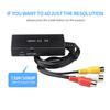 AV To HDMI Converter RCA - Composite Adapter Cable For Home Theater, Multi-media Teaching, Projection & Videos, Video Audio Support 1080P