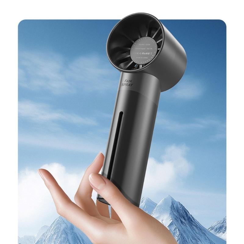 Handheld Cooling Fan Portable USB Charging Electric Hand Fan With 1200mAh Battery for Home Or Outdoor Activity