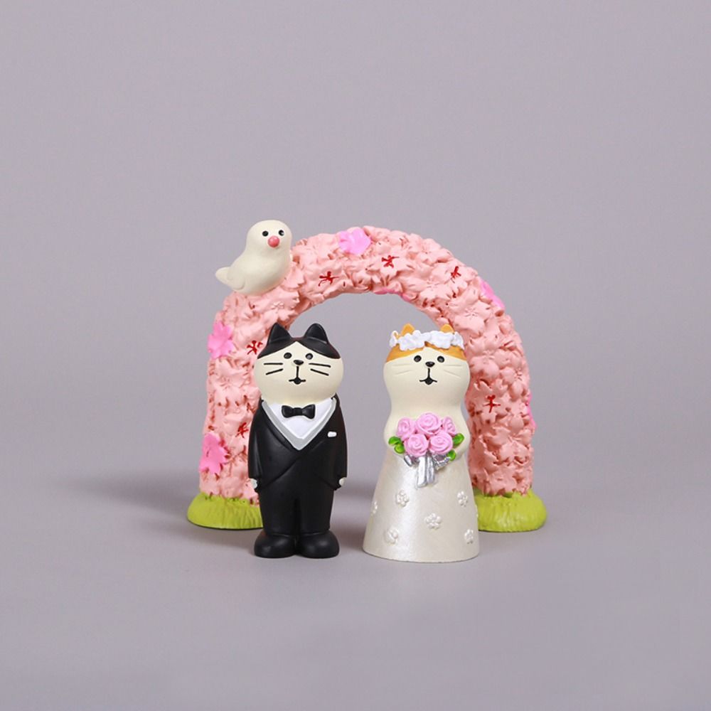 Japanese Style Wedding Ceremony Ornaments DIY Resin Handicraft Ornaments  Cake Decoration