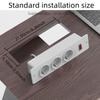 Furniture Embedded Power Socket 3 AC Ports With Reset Power Switch Recessed Power Strip For Desk Counter Cabinet Installation
