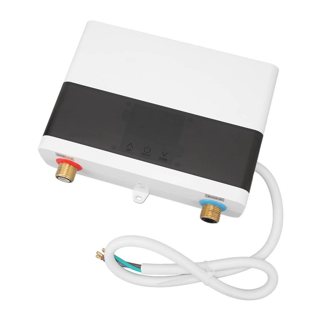 Elektrischer Durchlauferhitzer, 6000 W, für Zuhause, Küche, Badezimmer, Innenbereich, elektrischer Warmwasserbereiter