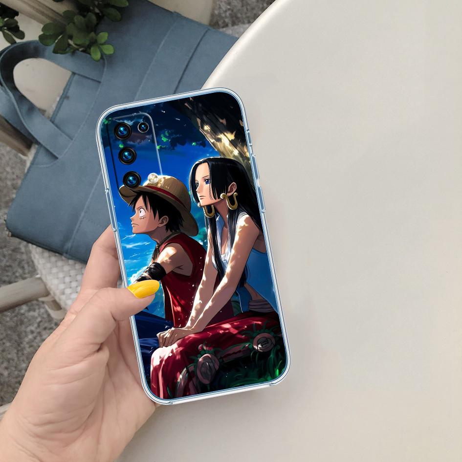 Art One Piece Soft Shell Transparent Phone Case for Motorola Moto Edge 20 30 40 50 S30 Fusion Ultra Pro Neo Lite + G200 G23