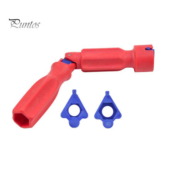 

Практичный эффективный износостойкий инструмент для установки унитаза, гаечный ключ для ремонта сиденья для унитаза, домашнее использование красный