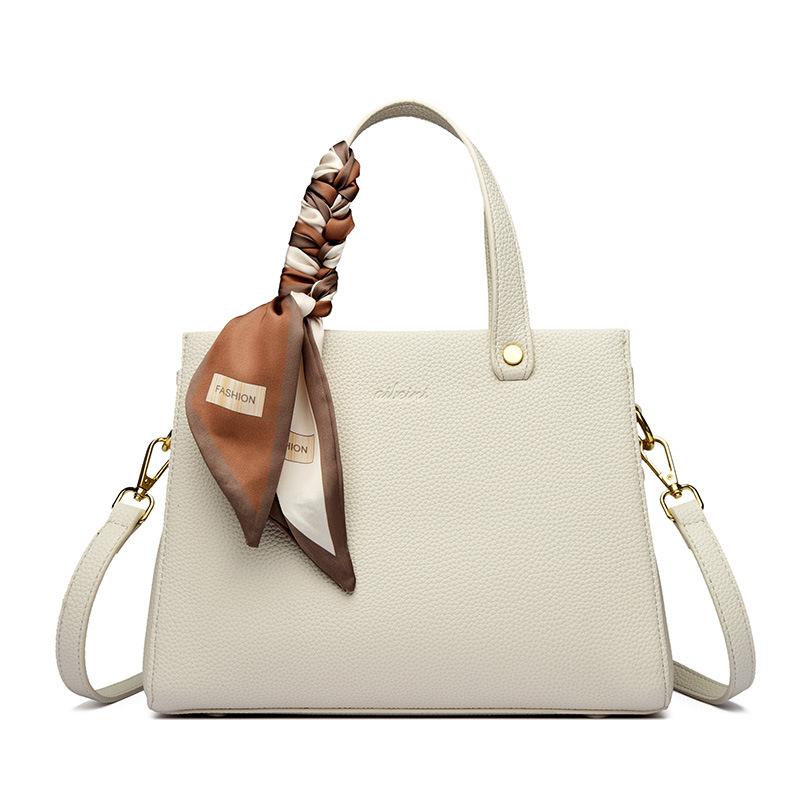 

Городская простая модная сумка для мамы, большая вместимость, на одно плечо, кроссбоди, женская сумка бежевый