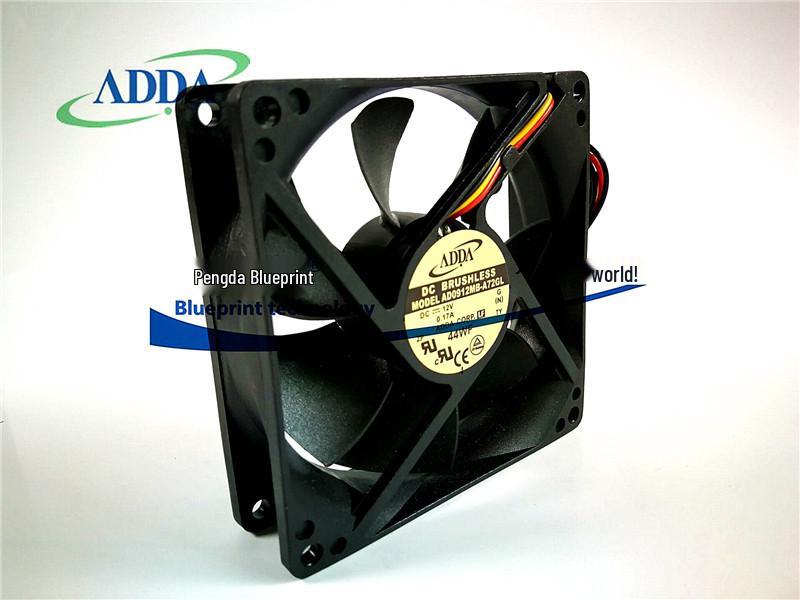 AD0912MB-A72GL 9CM Double Ball Bearing 12V 0.17A Chassis Cooling Fan