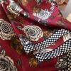 Fashion Luxury  Silk Shawl Square Scarf Women Hijab Flower Print Scarves Wraps Neckerchief Hair Ribbon Headband Bandana