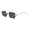 Xiaomi Women Rimless Square Sunglasses UV400 Gold Alloy Temples Multi Color Fashion Daily Shades